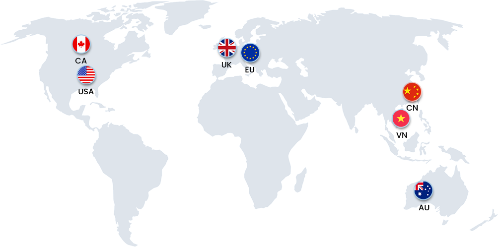 Global footprint map